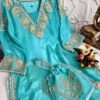 Mirror & Dori Work Shimmer Organza Pant Set