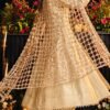 Beige Jacquard Lacework Anarkali Set