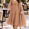 Crush Tissue Handwork Ethnic Outfit