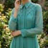SCF0264-04 Bead Detail Viscose Organza Three-Piece Set