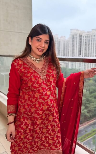 Banarasi Three-Piece Dress Set