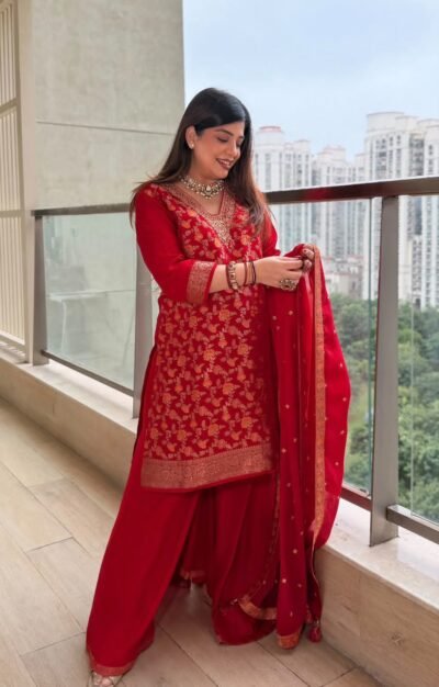 Banarasi Three-Piece Dress Set