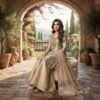 Zardozi Tissue Silk Suit with Embroidered Dupatta