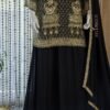 Black Chinon Embellished Sharara Set