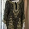 Black Chinon Embellished Sharara Set