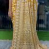 SCF0301-01-1.jpg Georgette Chikankari Saree with Gota & Dabka Handwork