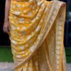 SCF0301-02-1.jpg Georgette Chikankari Saree with Gota & Dabka Handwork