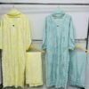 Muslin Chikankari Cutwork Kurti Palazzo Set