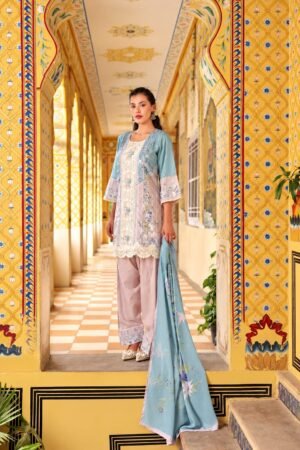 SCF0305-01 Embroidered Cotton Farshi Salwar Set