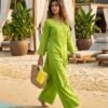 SCF0307-02 Handworked Chikankari Rayon Kurta Palazzo Set