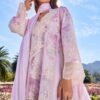 White Embroidered Organza Anarkali Set