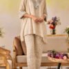 White Mirror Detail Chikankari Co-ord Set