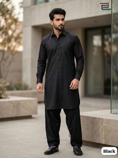Men's Cotton Pathani Kurta Salwar Set