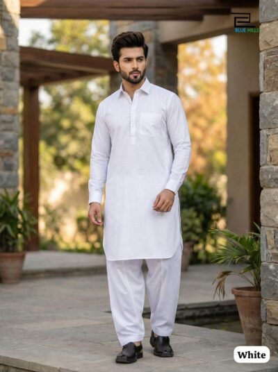 Men's Cotton Pathani Kurta Salwar Set