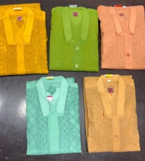 Kids' Chikankari Kurta Pyjama Set