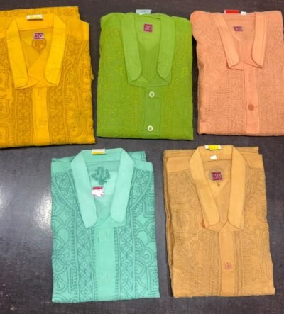 Kids' Chikankari Kurta Pyjama Set