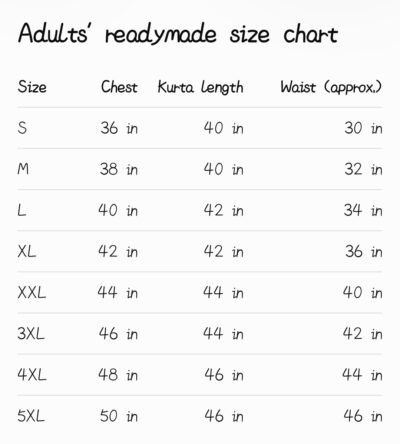 adults dhoti size chart Silk Maggam Work Kurta Dhoti Set for Men & Boys
